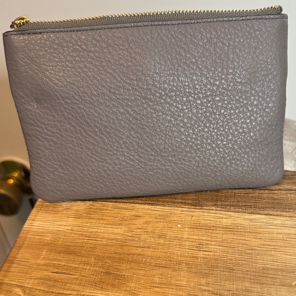 Kate Spade Charcoal Leather Wristlet NWOT - Picture 5 of 7
